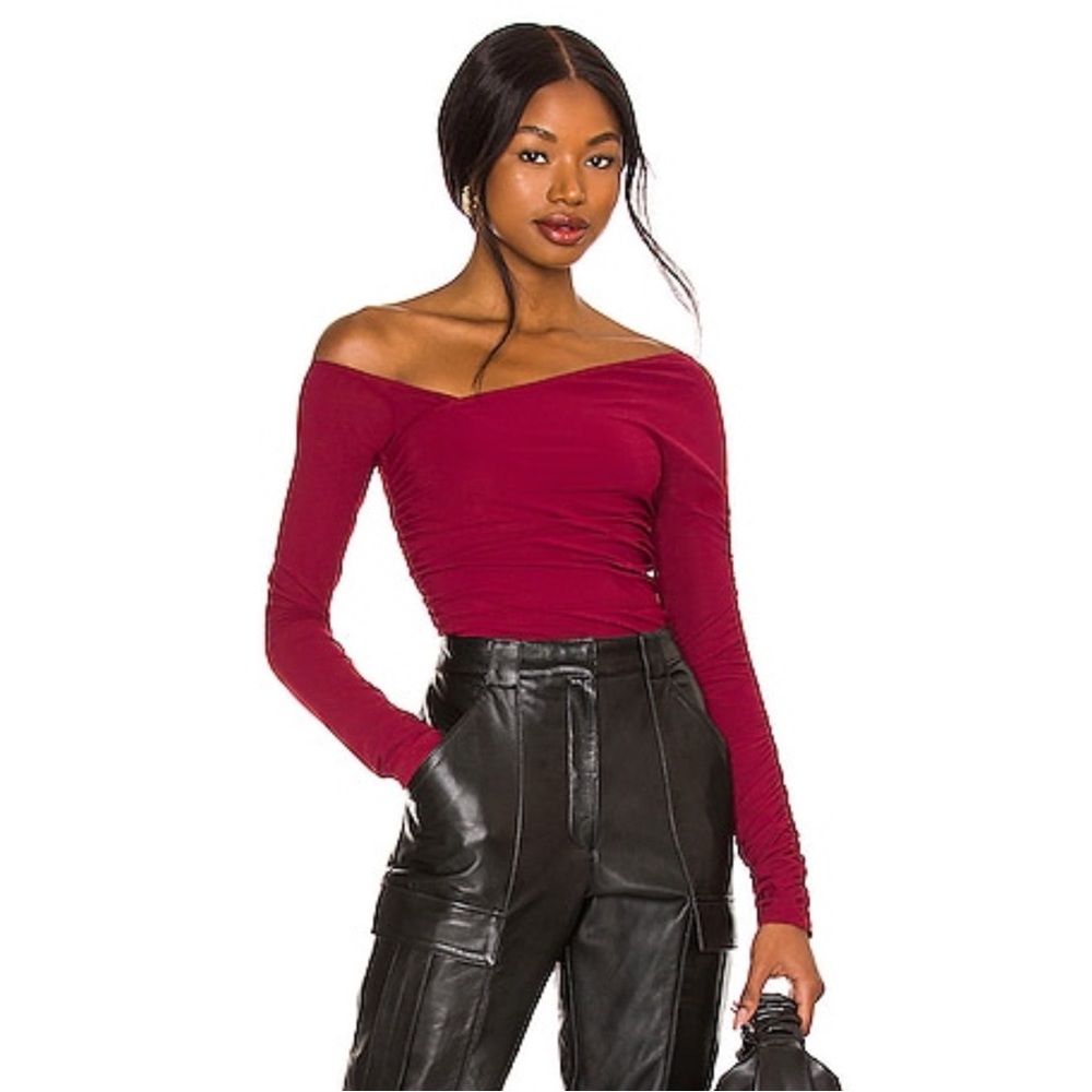 alix nyc swinton new nwt asymmetrical bodysuit